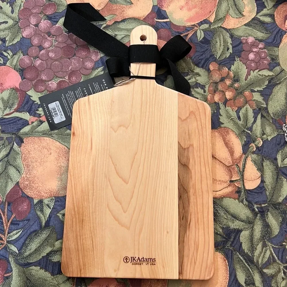 NWT Wooden Cutting Board & Cheese Knife Set - Kitchen Entertaining Gift - Picture 2 of 4